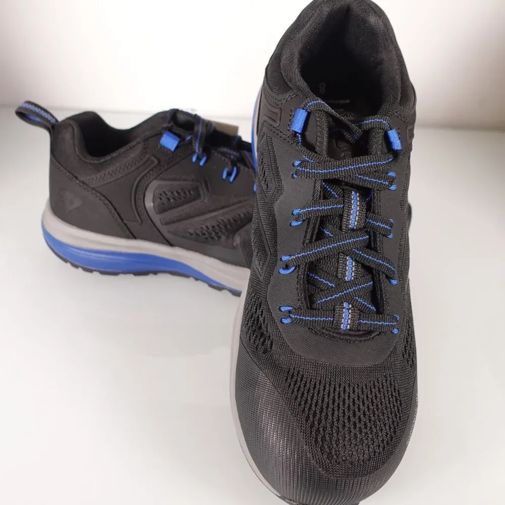 Herman Survivors Women Cassle Composite Toe Work Shoes Slip Resistant Black Blue
